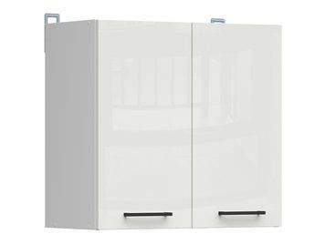 Кухонный шкаф навесной 80 см Junona Line BRW Black Red White G2D/80/57 белый меловой глянец фото - Купить Навесные кухонные шкафы BLACK RED WHITE в эпицентре мебели GerborDesign.com.ua