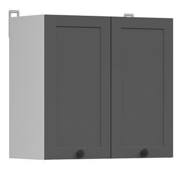 Кухонный шкаф навесной 80 см Junona Line BRW Black Red White G2D/80/57 белый / графит фото - Купить Навесные кухонные шкафы BLACK RED WHITE в эпицентре мебели GerborDesign.com.ua