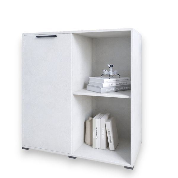 Тумба LION Краш 82x43x86 см (LION-044120) бетон style фото - Купити Комоди LION в епіцентрі меблів GerborDesign.com.ua