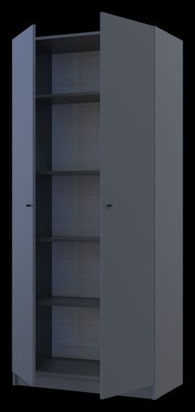 Полка для шкафа Промо Doros (Дорос) 3 шт. 86,7х35х1,6 графит фото - Купить Шкафы DOROS | ДОРОС в эпицентре мебели GerborDesign.com.ua