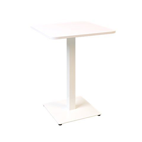 Стіл LOVKO Tetra light soft 60 х 60 білий метал / білий ДСП (текстура)  фото - Купити Столи LOVKO в епіцентрі меблів GerborDesign.com.ua, Київ, Дніпро, Львів, Луцьк, Хмельницький