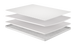 Топпер Flip White / Вайт Матролюкс / MatroLuxe безпружинний, , артикул 48314, фото 1