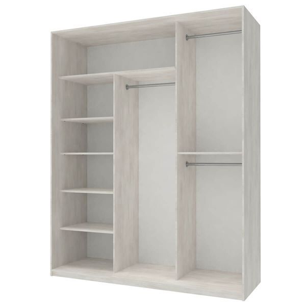 Шкаф-купе Сити Лайт Doros (Дорос) 3 ДСП 180х60х225 см белое дерево фото - Купить Шкафы-купе DOROS | ДОРОС в эпицентре мебели GerborDesign.com.ua