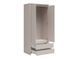 Двухдверный шкаф Kaspian BRW шириной 90 см с двумя выдвижными ящиками BLACK RED WHITE SZF2D2S, кашемир, артикул S128-SZF2D2S-UKA, фото 4