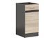 Кухонная тумба 40 см Junona Line BRW Black Red White D1D/40/82 венге / дуб сонома фото - Купить Нижние кухонные шкафы BLACK RED WHITE в эпицентре мебели GerborDesign.com.ua, Киев, Днепр, Львов, Луцк, Хмельницкий