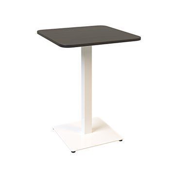 Стол LOVKO Tetra light soft 60х60 белый металл / черное ДСП (текстура)  фото - Купить Столы LOVKO в эпицентре мебели GerborDesign.com.ua
