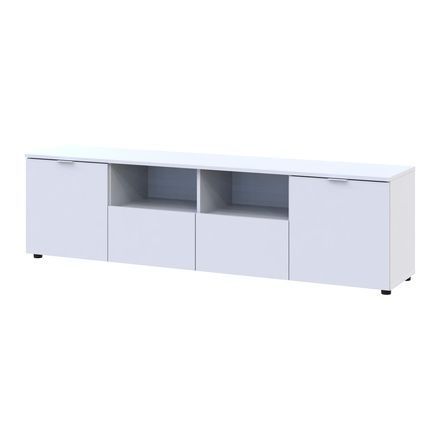 Комод Рон 4 Doros (Дорос) 2 двери 2 ящика 180х38х50 см белый фото - Купить Комоды DOROS | ДОРОС в эпицентре мебели GerborDesign.com.ua, Киев, Днепр, Львов, Луцк, Хмельницкий