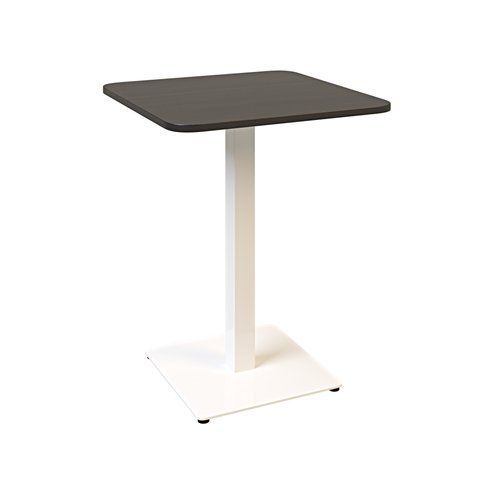 Стіл LOVKO Tetra light soft 60 х 60 білий метал / чорне ДСП (текстура)  фото - Купити Столи LOVKO в епіцентрі меблів GerborDesign.com.ua, Київ, Дніпро, Львів, Луцьк, Хмельницький