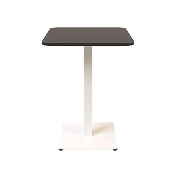 Стол LOVKO Tetra light soft 60х60 белый металл / черное ДСП (текстура)  фото - Купить Столы LOVKO в эпицентре мебели GerborDesign.com.ua
