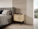 Тумба приліжкова Perfect Home Джапанді / Japandi S54 1-дверна Дуб линео фото 1 - меблі Тумби приліжкові PERFECT HOME