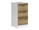 Кухонная тумба 40 см Junona Line BRW Black Red White D1D/40/82, білий / світлий дуб делано, артикул K24-D1D/40/82_P_BBL-BI/DDJ, фото 1
