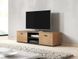 Тумба под телевизор SOHO Cama Meble RTV 140 S4 дуб лефкас / чорний фото - Купить Тумбы ТВ CAMA MEBLE в эпицентре мебели GerborDesign.com.ua
