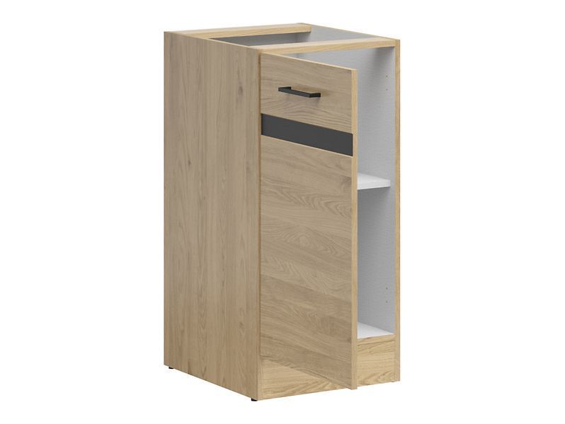 Кухонная тумба 40 см Junona Line BRW Black Red White D1D/40/82 дуб бернштайн фото - Купить Нижние кухонные шкафы BLACK RED WHITE в эпицентре мебели GerborDesign.com.ua
