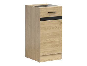 Кухонная тумба 50 см Junona Line BRW Black Red White D1D/40/82 дуб бернштайн фото - Купить Нижние кухонные шкафы BLACK RED WHITE в эпицентре мебели GerborDesign.com.ua