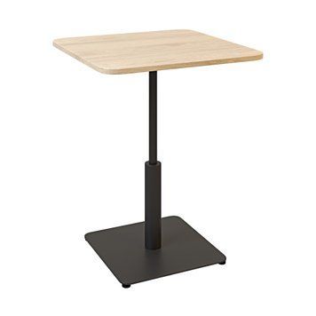 Стол LOVKO Ibiza LOVKO Soft light 60x60 черный металл/дуб ДСП (текстура)  фото - Купить Столы LOVKO в эпицентре мебели GerborDesign.com.ua