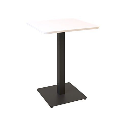 Стіл LOVKO Tetra light soft 60 х 60 чорний метал / білий ДСП (текстура)  фото - Купити Столи LOVKO в епіцентрі меблів GerborDesign.com.ua, Київ, Дніпро, Львів, Луцьк, Хмельницький