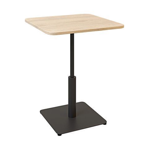 Стіл LOVKO Ibiza LOVKO Soft light 60x60 чорний метал / дуб ДСП (текстура)  фото - Купити Столи LOVKO в епіцентрі меблів GerborDesign.com.ua, Київ, Дніпро, Львів, Луцьк, Хмельницький