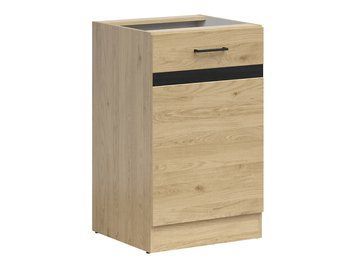 Кухонная тумба 50 см Junona Line BRW Black Red White D1D/50/82 дуб бернштайн фото - Купить Нижние кухонные шкафы BLACK RED WHITE в эпицентре мебели GerborDesign.com.ua