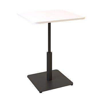 Стол LOVKO Ibiza LOVKO Soft light 60x60 черный металл/белый ДСП (текстура)  фото - Купить Столы LOVKO в эпицентре мебели GerborDesign.com.ua
