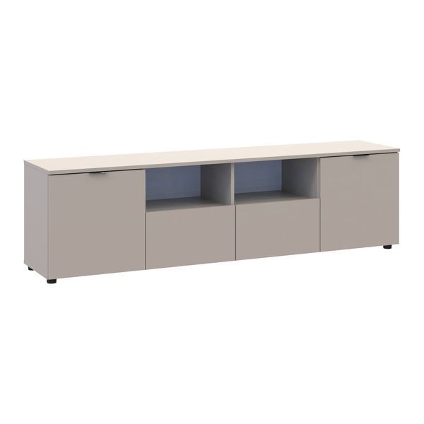 Комод Рон 4 Doros (Дорос) 2 двері 2 шухляди 180х38х50 см кашемір фото - Купити Комоди DOROS | ДОРОС в епіцентрі меблів GerborDesign.com.ua