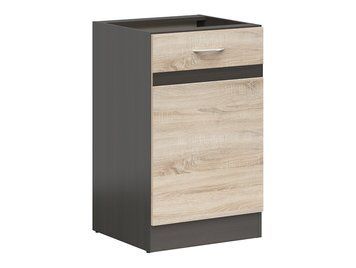 Кухонная тумба 40 см Junona Line BRW Black Red White D1D/50/82 венге / дуб сонома фото - Купить Нижние кухонные шкафы BLACK RED WHITE в эпицентре мебели GerborDesign.com.ua