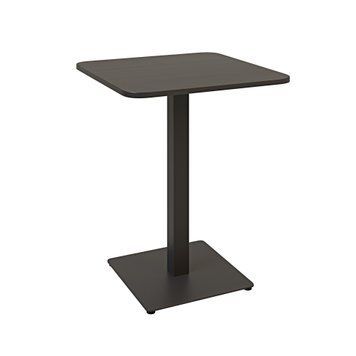Стол LOVKO Tetra light soft 60х60 черный металл / черное ДСП (текстура)  фото - Купить Столы LOVKO в эпицентре мебели GerborDesign.com.ua