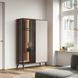 Вітрина висока з підсвіткою Perfect Home Вічі / Vici WT103 2-дверна, орех / кашемир, артикул PFH-091278, фото 1
