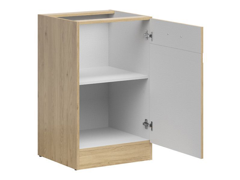Кухонная тумба 50 см Junona Line BRW Black Red White D1D/50/82 дуб бернштайн фото - Купить Нижние кухонные шкафы BLACK RED WHITE в эпицентре мебели GerborDesign.com.ua