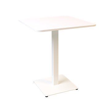 Стол LOVKO Tetra light soft 70х70 белый металл/белый ДСП (текстура)  фото - Купить Столы LOVKO в эпицентре мебели GerborDesign.com.ua