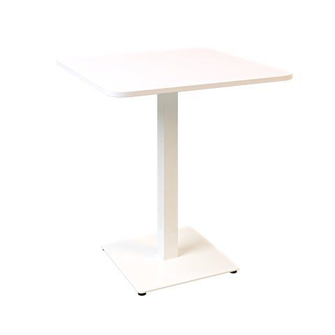 Стіл LOVKO Tetra light soft 70 х 70 білий метал / білий ДСП (текстура)  фото - Купити Столи LOVKO в епіцентрі меблів GerborDesign.com.ua, Київ, Дніпро, Львів, Луцьк, Хмельницький
