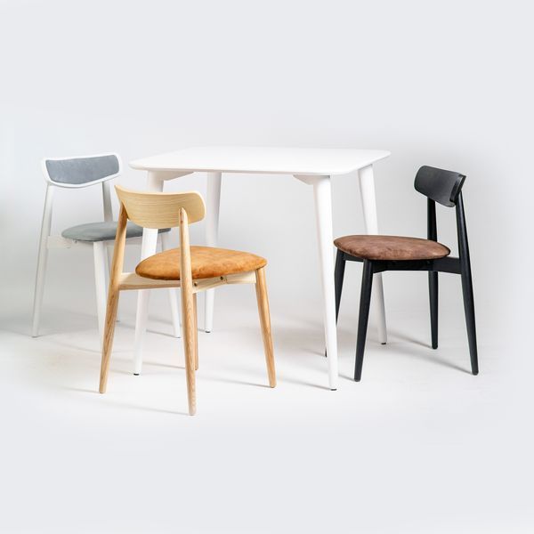 Стіл LOVKO Dan 80 х 80 білий  фото - Купити Столи LOVKO в епіцентрі меблів GerborDesign.com.ua, Київ, Дніпро, Львів, Луцьк, Хмельницький