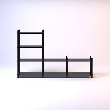 Полка LOVKO Dao #7 черный дуб  фото - Купить Полки LOVKO в эпицентре мебели GerborDesign.com.ua