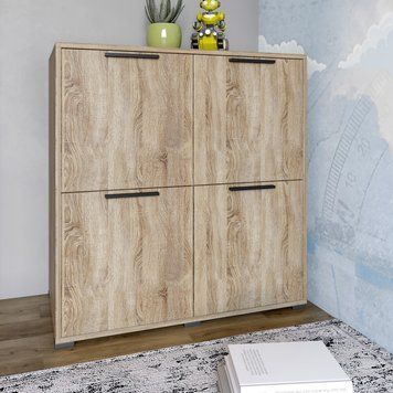 Тумба LION Краш 82x43x86 см (LION-041770) дуб сонома трюфель фото - Купить Комоды LION в эпицентре мебели GerborDesign.com.ua