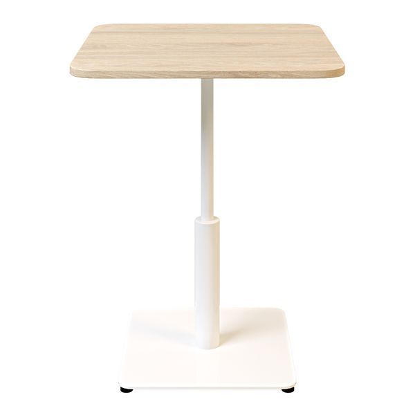 Стіл LOVKO Ibiza LOVKO Soft light 60x60 білий метал / дуб ДСП (текстура)  фото - Купити Столи LOVKO в епіцентрі меблів GerborDesign.com.ua