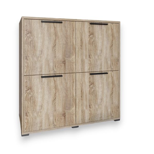 Тумба LION Краш 82x43x86 см (LION-041770) дуб сонома трюфель фото - Купить Комоды LION в эпицентре мебели GerborDesign.com.ua