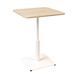 Стіл LOVKO Ibiza LOVKO Soft light 60x60 білий метал / дуб ДСП (текстура)  фото 1 - меблі Столи LOVKO