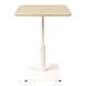 Стіл LOVKO Ibiza LOVKO Soft light 60x60 білий метал / дуб ДСП (текстура)  фото 2 - меблі Столи LOVKO