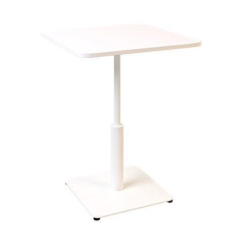 Стіл LOVKO Ibiza LOVKO Soft light 60x60 білий метал / білий ДСП (текстура)  фото - Купити Столи LOVKO в епіцентрі меблів GerborDesign.com.ua, Київ, Дніпро, Львів, Луцьк, Хмельницький