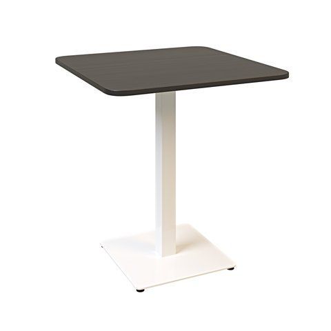 Стіл LOVKO Tetra light soft 70 х 70 білий метал / чорне ДСП (текстура)  фото - Купити Столи LOVKO в епіцентрі меблів GerborDesign.com.ua, Київ, Дніпро, Львів, Луцьк, Хмельницький