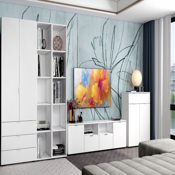 Комод Рон 2 Doros (Дорос) 2 двери 1 ящик 80х38х100 см белый фото - Купить Комоды DOROS | ДОРОС в эпицентре мебели GerborDesign.com.ua, Киев, Днепр, Львов, Луцк, Хмельницкий