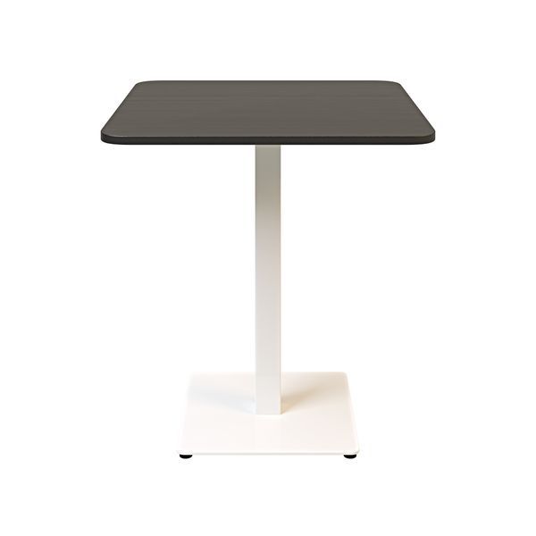 Стол LOVKO Tetra light soft 70х70 белый металл / черное ДСП (текстура)  фото - Купить Столы LOVKO в эпицентре мебели GerborDesign.com.ua