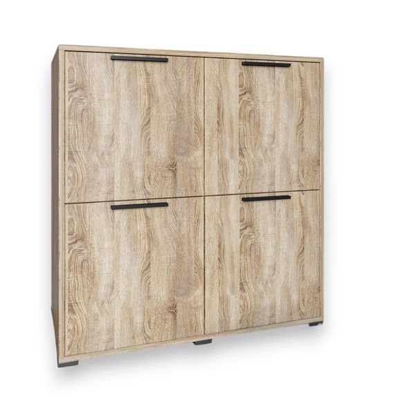 Тумба LION Краш 82x43x86 см (LION-041770) дуб сонома фото - Купити Комоди LION в епіцентрі меблів GerborDesign.com.ua
