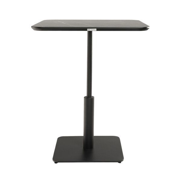 Стіл LOVKO Ibiza soft LOVKO HPL 60x60 LOVKO Egger LOVKO F206 LOVKO ST9 Камінь П'єтра Гріджія чорний  фото - Купити Столи LOVKO в епіцентрі меблів GerborDesign.com.ua