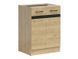 Кухонная тумба 60 см Junona Line BRW Black Red White D2D/60/82 дуб бернштайн фото 1 - мебель Нижние кухонные шкафы BLACK RED WHITE