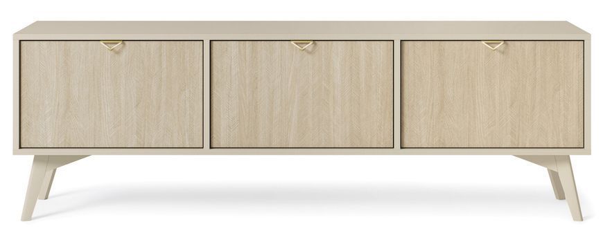 Тумба під ТВ Perfect Home Форест / Forest RTV158 3-двернаі Беж песочный/пихта сканди фото - Купити Тумби ТВ PERFECT HOME в епіцентрі меблів GerborDesign.com.ua