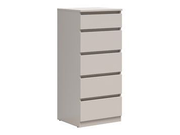 Комод Kaspian BRW 56 см с 5 ящиками BLACK RED WHITE KOM5S кашемир фото - Купить Комоды BLACK RED WHITE в эпицентре мебели GerborDesign.com.ua