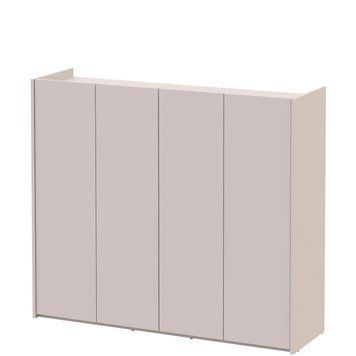 Тумба для взуття Кассель Doros (Дорос) 4 ДСП 128х40х110 см кашемір фото - Купити Тумби для взуття DOROS | ДОРОС в епіцентрі меблів GerborDesign.com.ua