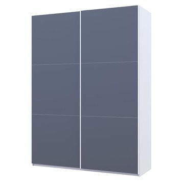 Шафа-купе G-Кайзер Doros (Дорос) 2 ДСП 160х60х240 білий / графіт фото - Купити Шафи-купе DOROS | ДОРОС в епіцентрі меблів GerborDesign.com.ua