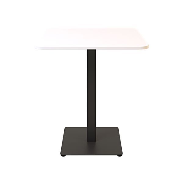 Стол LOVKO Tetra light soft 70х70 черный металл/белый ДСП (текстура)  фото - Купить Столы LOVKO в эпицентре мебели GerborDesign.com.ua