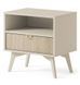 Тумба приліжкова Perfect Home Форест / Forest S54 з 1 шухлядоюі Беж песочный/пихта сканди фото 5 - меблі Тумби приліжкові PERFECT HOME